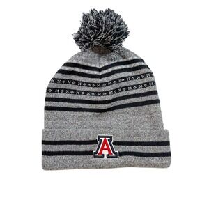 Arizona Wildcats NCAA Captivating Headwear‎ Gray Black Pom Beanie Hat